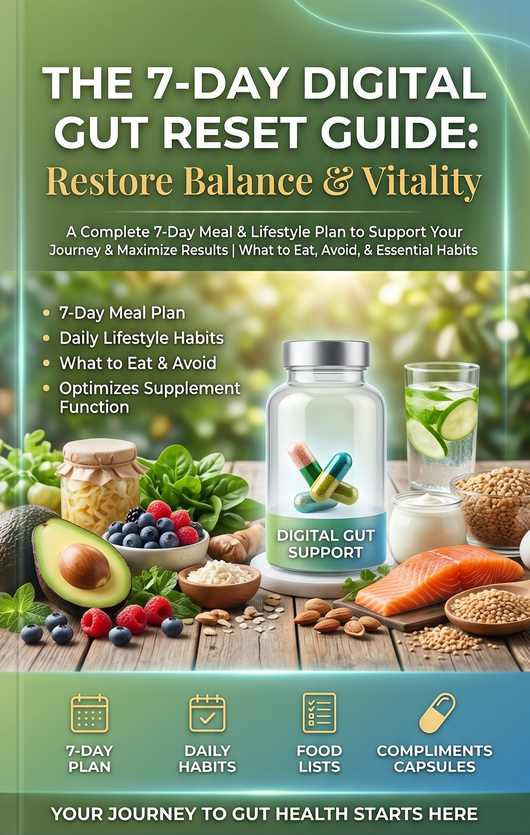 Digital Gut Reset Guide (PDF) A 7-day meal and lifestyle plan