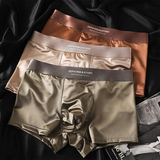 Satin Breatheable Boxer Brief - Pack of 3 Free size