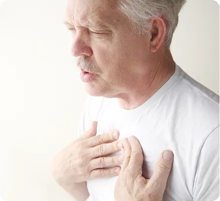 Your chest feels fine in the morning, but by evening it feels heavy and tight.
