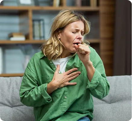 You're constantly coughing and clearing your throat all day.